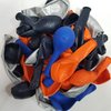 Space Balloons party 70 Pack,Royal Navy Blue,Orange,Blue Latex Balloons and12inch Metallic Silver Balloons for Outer Space Party Theme Supplies Baby Shower Birthday Party