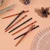 12Pcs Wooden Hair Sticks Hair Chopsticks for Women, Bamboo Shape Hair Pins for Long Hair, Hair Stick Pin for Buns, Decorative Hair Holder for Women Hair Accessories