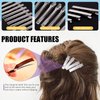 Swpeet 160Pcs Hair Clips for Silicone Resin Molds, 5 Patterns Metal Hair Barrettes Alligator Hair Clips Duck Bill Hair Clips Flat Top Single Prong Hairpins for Making Acrylic Resin Hair Clips