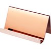 Maxdot Rose Gold Business Card Holders Stainless Steel Name Cards Display Stand Desktop Rack Organizer for Office Home Desk Accessories