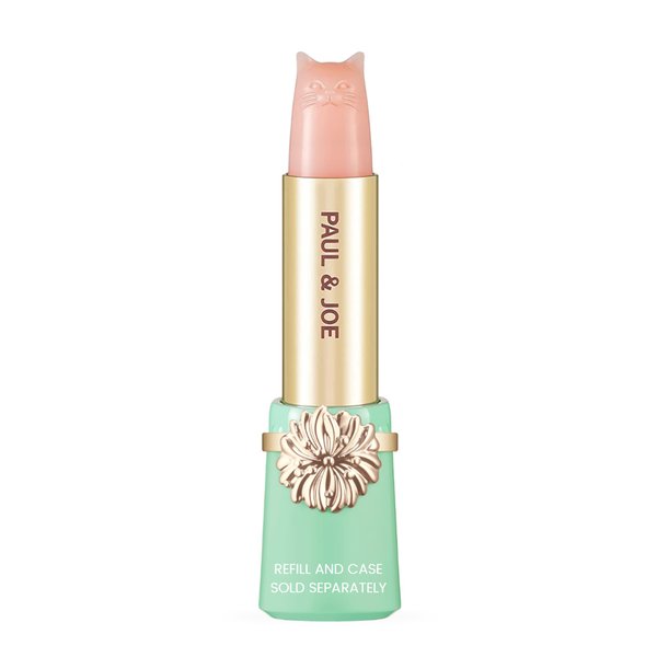 Paul & Joe Treatment Lipstick Refill Only, Case Sold Separately, Cat-Shaped Light Pink Lipstick for Lip Care & Repair, Lip Moisturizer with Collagen and Orange Honey, 401 Treatment Lipstick, 0.09 oz