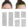 3 Set Wig Combs to Secure Wig, Hair Side Combs, U Shape Hair Accessories, Twist Hair Clip Comb Fashionable Waterproof Elastic Anti Proof Metal Wire Hair Comb