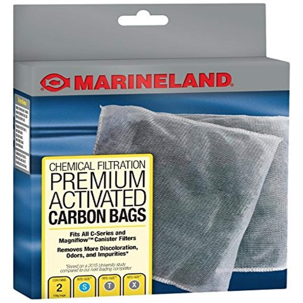 MarineLand Black Diamond Premium Activated Carbon Bags, 2/Pack