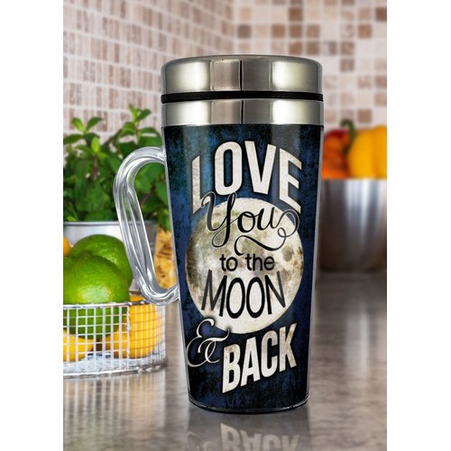 Spoontiques - Insulated Travel Mug - Betty Boop Brains Coffee Cup - Coffee Lovers Gift - Funny Coffee Mug - 15 oz - White