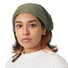 CHARM Womens Cotton Bandana Headband - Yoga Elastic Head Cover Boho Hair Scarf Khaki