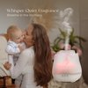 Earnest Living Rose Essential Oil Diffuser 150 ml Mini Ultrasonic Aromatherapy Diffuser for Bedroom, Desk – BPA Free, Quiet Mist, 7-Color Light, Auto Shut-Off, Gift for Women – Frosted White