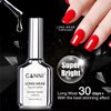 CANNI 18ml No Wipe Gel Top Coat - Scratch Resistant Gel Nail Polish High Gloss Shiny and Long Lasting Clear Top Coat, Soak Off LED Nail Lamp Nail Art Starter Manicure