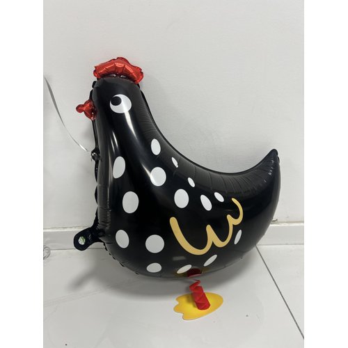 8pcs walking chicken animal balloons,white and black chicken walking balloons animals birthday party decorations supplies