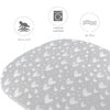 Bassinet Sheets Fit for Most Bedside Sleeper Bassinet & Bedside Crib Mattress, 2 Pack, 100% Jersey Knit Cotton Bassinet & Bedside Sleeper Sheets, Grey Hearts and White Stars Print for Baby