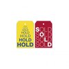 Reusable Hold & Sold Tag Set W/Repeating Words 2 X 3.125