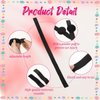 Molain 4 Pcs Black Elastic Bands for Wig for Keeping Wig in Place with Ear Covers, Lace Band for Wig Grip, Lace Band Melting Band for Lace Front for Women Hair