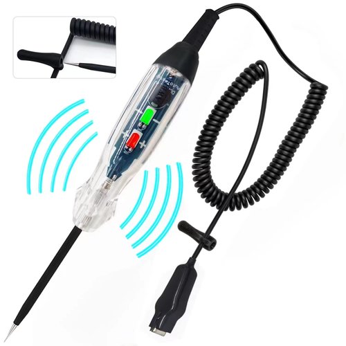 AWBLIN Automotive Buzzer Test Light, DC 6-24V Dual Color LED Bulb Auto Circuit Tester, Electric Tester Light Tool Probe for Car Vehicle Fuses and Battery Voltage