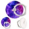4-Pack Phone Ring Holder 360 Rotation Finger Stand Grip Kickstand for Smartphones and Tablets (Galaxy Nebula)