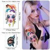Temporary Tattoo Adult Sleeve, Sugar Skull Mushroom Floral Tribal Eye Half Arm Sleeve Fake Tattoos for Adults Women Men, Waterproof Tiny Tattoos Sticker for Girls Boys and Kids, 77 Sheets