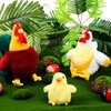 Skylety 3 Pcs Chicken Stuffed Animal Gifts Set Chicken Plush Chicken Stuffed Toy Cute Chicken and Cocky Rooster Plush Little Baby Chick Toys for Baby Shower Party Favor Birthday Supplies