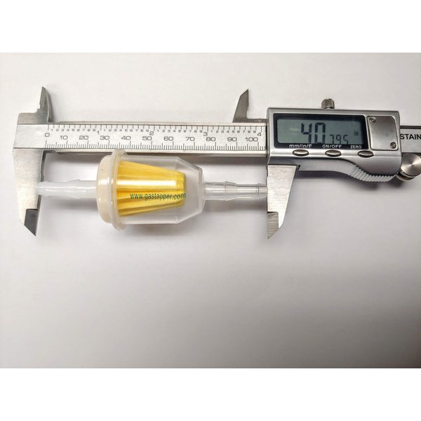 GasTapper Universal Fuel Filter Barbed 2 Pack (clear for 1/4-Inch, 5/16-Inch Fuel Line)