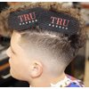 TRU BARBER HAIR GRIPPERS ® BUNDLE PACK 6 PCS for Men and Women - Salon and Barber, Hair Clips for Styling, Hair holder Grips (Black/Red)
