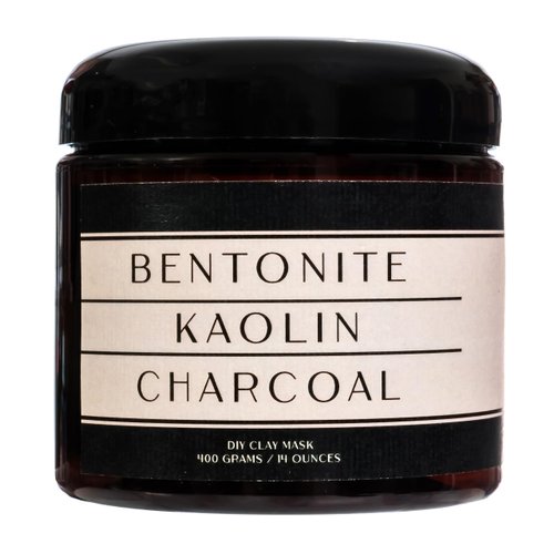 Austin Small Batch Skincare Clay Mask – DIY Mask w/ Bentonite & Kaolin Clay & Charcoal -Mud Mask for All Skin Types – Exfoliating-Purifying Mask 14oz