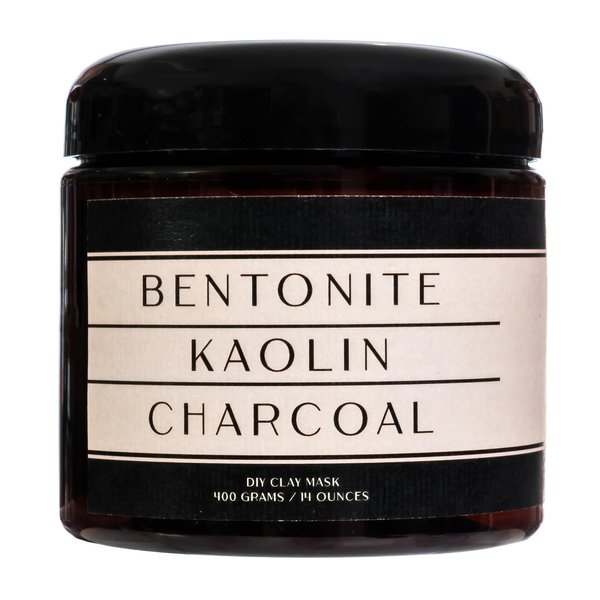 Austin Small Batch Skincare Clay Mask – DIY Mask w/ Bentonite & Kaolin Clay & Charcoal -Mud Mask for All Skin Types – Exfoliating-Purifying Mask 14oz
