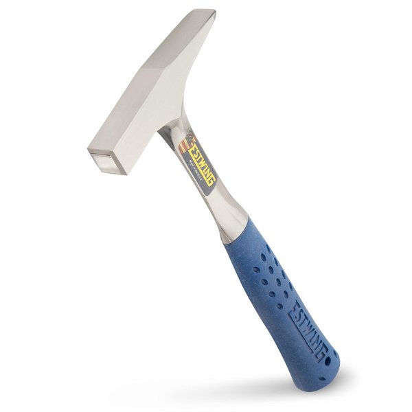 ESTWING Tinner's Hammer - 12 oz Sheet Metal Hammer with Forged Steel Construction & Shock Reduction Grip - T3-12
