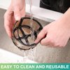 Reusable Mesh Ground Coffee Filter Carafe for Keurig K-Duo Essentials and K Duo Brewers Machine by PureHQ - Refillable Gold Tone Mesh Filter