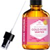 24 Karat Gold Rose Water Toner by Leven Rose Organic Natural Moroccan 24K Rosewater Toner 4 oz