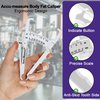 Accu-Measure Body Fat Caliper - Handheld BMI Body Fat Measurement Device - Skinfold Caliper Measures Body Fat for Men and Women