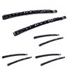 8 Pcs Black Rhinestone Barrettes,Crystal Diamond Bobby Pin,Shiny Hair Pin, Hairpin, Sparkly Hair Decoration for Women Clip Bangs Metal Hair Clip Hair Pins Hair Styling Pins