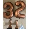 Dark Brown 3 Balloon, Coffee Brown Number Balloons 40 Inch, Chocolate Brown 3rd Birthday Decorations for Kids Girls Boys, Men Women Brown Party Supplies for Party Decorations, Number 3 Balloon