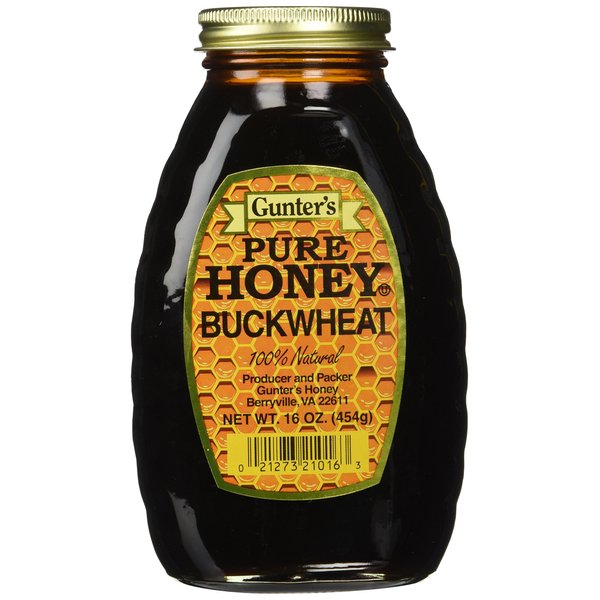 Gunter's Pure Buckwheat Honey, Buckwheat , 16 Ounce