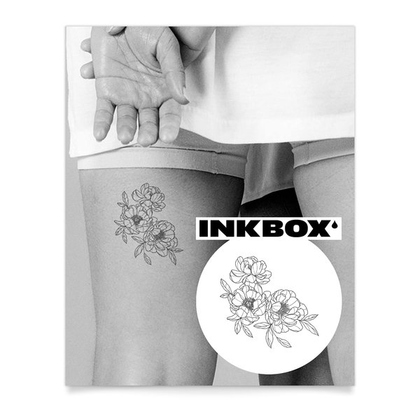 Inkbox Temporary Tattoos, Semi-Permanent Tattoo, One Premium Easy Long Lasting, Water-Resistant Temp Tattoo with For Now Ink - Lasts 1-2 Weeks, Zella, 4 x 4 in