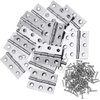 20Pcs Stainless Steel Folding Hinge 2 inch Door and Window Hinge is assigned 120 Screws
