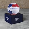 Reebok Recreational Soccer Ball, Premium TPU Composite Leather Cover, Soft Touch EVA Foam Backing, Includes Pump & Needle, VR-3K Series
