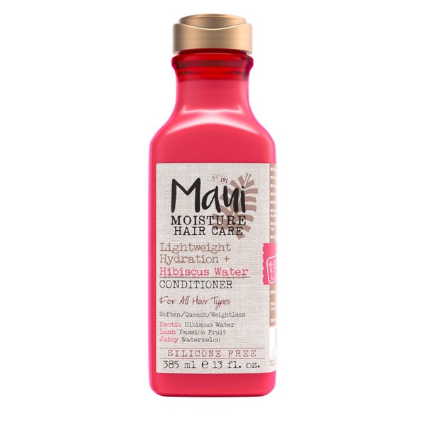 Maui Moisture Lightweight Hydration + Hibiscus Water Conditioner, Nourishing Aloe Vera Conditioner Softens & Quenches Hair, Vegan & Silicone-Free, 13 Fl Oz