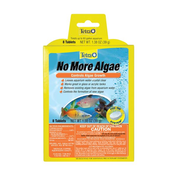 Tetra No More Algae Tablets, 8 tablets, Controls Algae in Aquariums