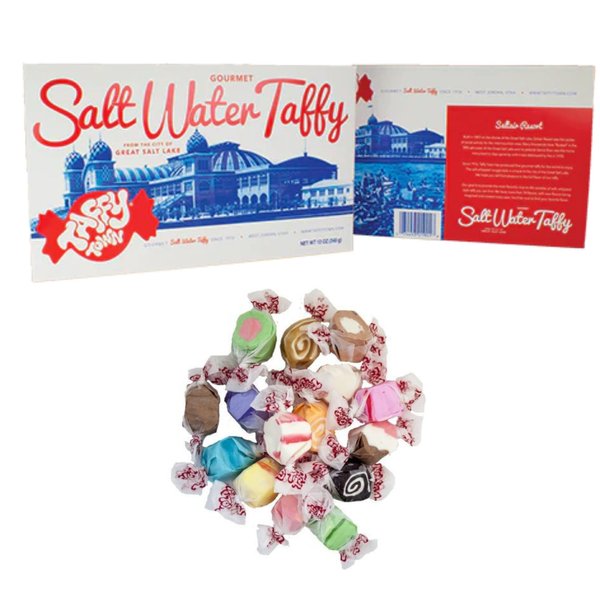 Gift Box 14 Ounces (Assorted) Salt Water Taffy - Gourmet Taffy by Taffy Town