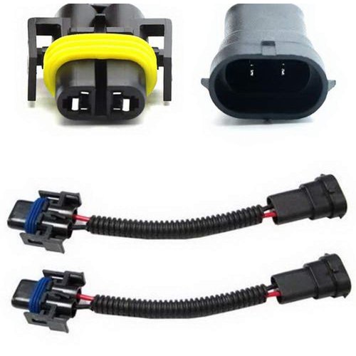 iJDMTOY H11 H8 H9 Extension Wiring Harness Sockets Wires Compatible with High/Low Beam or Fog Lights Use