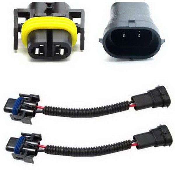 iJDMTOY H11 H8 H9 Extension Wiring Harness Sockets Wires Compatible with High/Low Beam or Fog Lights Use