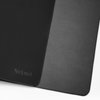 Nekmit Leather Desk Blotter Pad 17 x 12 Inches, Flat, Non-Slip, Waterproof, Black