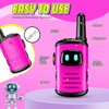 Kids Walkie Talkies Toys for Girls: comedyfun Mini Robots Walkies Talkies 2 Pack Halloween Christmas Birthday Gifts for 3 4 5 6-8 Year Old Girls Toys for 4 5 6 7 8-10 Year Old Camping Outdoor Game