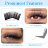 Lash Extensions 8-14 mm Mix Single Silk Classic Eyelashes GEMERRY 0.05 D Curl Individual Lashes 8mm 9mm 10mm 11mm 12mm 13mm 14mm Matte Black Classic Eyelash Extensions Supplies (0.05-D, 8-14mm Mix)