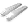 Cynamed 2 Pieces Fish Bone Tweezers, Stainless Steel Flat and Slant Tweezers Pliers Remover Tool, Non Slip Grip, Durable and Easy to Use (4.6")