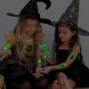 TatoYard 132 Styles Halloween Glows Party Temporary Tattoo Decorations for Girls and Boys, Bulk Birthday Party Favors Waterproof Tattoo Supplies, Halloween Goodie Bag Stuffers for Kids' Party