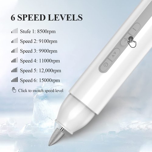 Electric Nail Drill, TOUCHBeauty Cordless Nail Drills for Acrylic Nails Professional, Cordless Electric Nail File for Acrylic Gel Nails, Portable Electric Nail Drill Machine for Home Salon