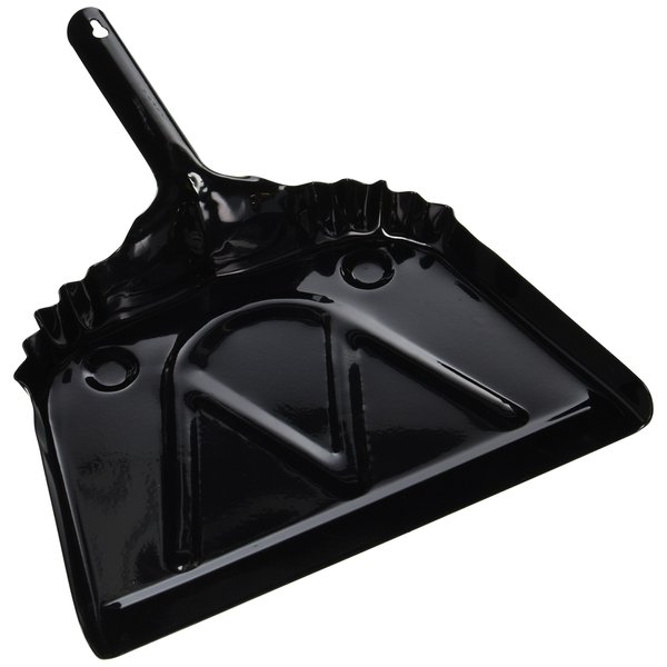 DQB Industries 72539 24-Gauge Metal Dust Pan, 12-Inch , Black
