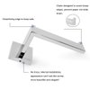 ThinkTop Luxury Sqaure Chrome Toilet Roll Holder Wall Mounted Silver SUS304 Stainless Steel Toilet Paper Holder for Bathroom