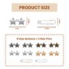 10 Sets Star Buttons Pant Waist Tightener, Adjustable Pant Clips for Waist Tightener, Instant Reusable Jean Buttons for Loose Jeans, No Sewing Required Sliver Button Pins