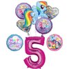 My Little Pony 5th Birthday Party Supplies Rainbow Dash Balloon Bouquet Decorations