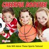 Playbees Sports Tattoos - 144 Pack - Assorted Goofy Sports Designs Tattoos - 2 Inches - Easy to Apply, Water-Based Ink - Sports Party Favors, Bag Stuffers, Fun Gifts - Safe for Kids, Ages 5+