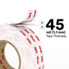 3M - 1/2-5-4950 VHB 4950 Heavy Duty Mounting Tape - 0.5 in. x 15 ft. Permanent Bonding Tape Roll with Acrylic Foam Core. Tapes and Adhesives
